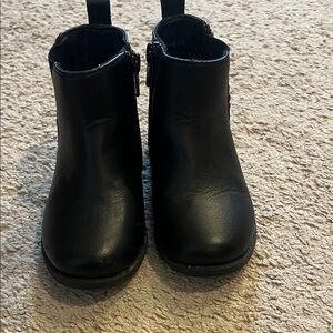 Old Navy Toddler Girl Size 8 Black Ankle Boots